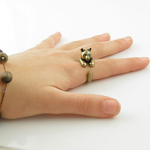 Animal Wrap Ring - Bear - Bronze - Adjustable Ring - keja jewelry - Keja Designs Jewelry