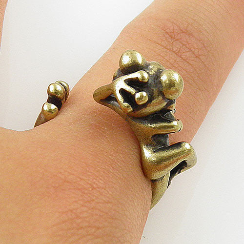 Animal Wrap Ring - Tree Frog - Bronze - Adjustable Ring - keja jewelry - Keja Designs Jewelry