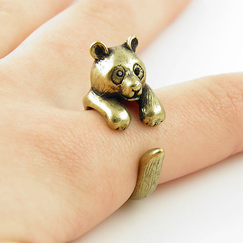 Animal Wrap Ring - Bear - Bronze - Adjustable Ring - keja jewelry - Keja Designs Jewelry