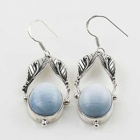 Owyhee Opal Sterling Silver Vine Earrings - Keja Designs Jewelry