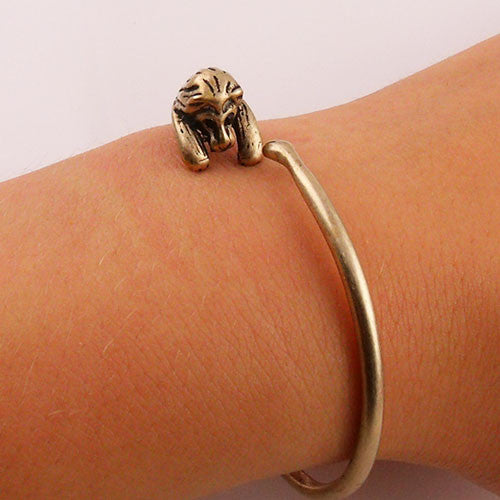 Animal Wrap Bracelet- Lion - Yellow Bronze - keja jewelry - Keja Designs Jewelry