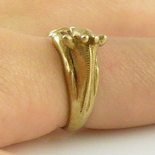 Animal Wrap Ring - Giraffe - Yellow Bronze - Adjustable Ring - keja jewelry - Keja Designs Jewelry