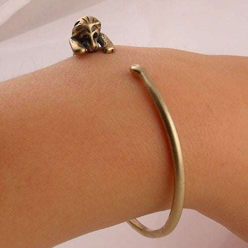 Animal Wrap Bracelet- Lion - Yellow Bronze - keja jewelry - Keja Designs Jewelry