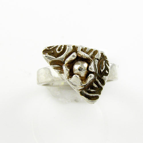 Lotus Flower Fine Silver Ring - Keja Designs Jewelry