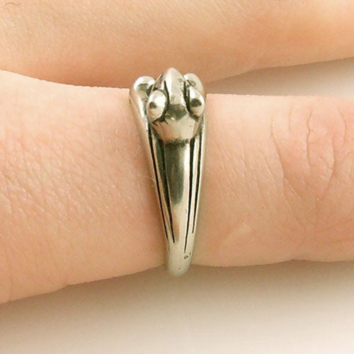 Animal Wrap Ring - Squirrel / Chipmunk - White Bronze - Adjustable Ring - keja jewelry - Keja Designs Jewelry