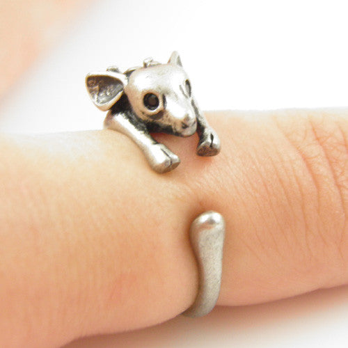 Animal Wrap Ring - Deer - White Bronze - Adjustable Ring - The Perfect Stocking Stuffer - Keja Designs Jewelry