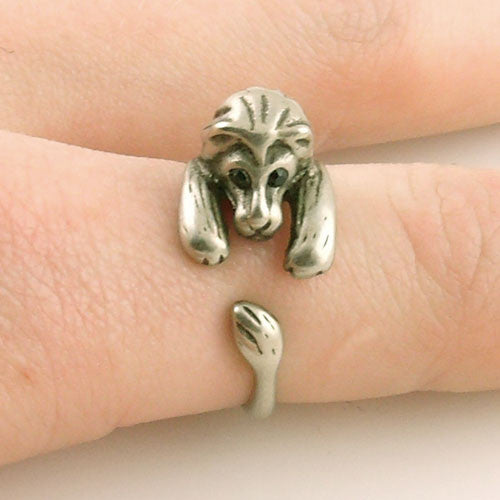 Animal Wrap Ring - Lion - White Bronze - Adjustable Ring - keja jewelry - Keja Designs Jewelry