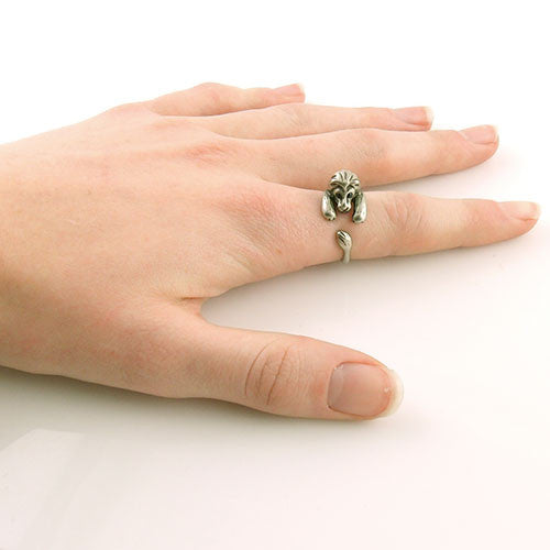Animal Wrap Ring - Lion - White Bronze - Adjustable Ring - keja jewelry - Keja Designs Jewelry