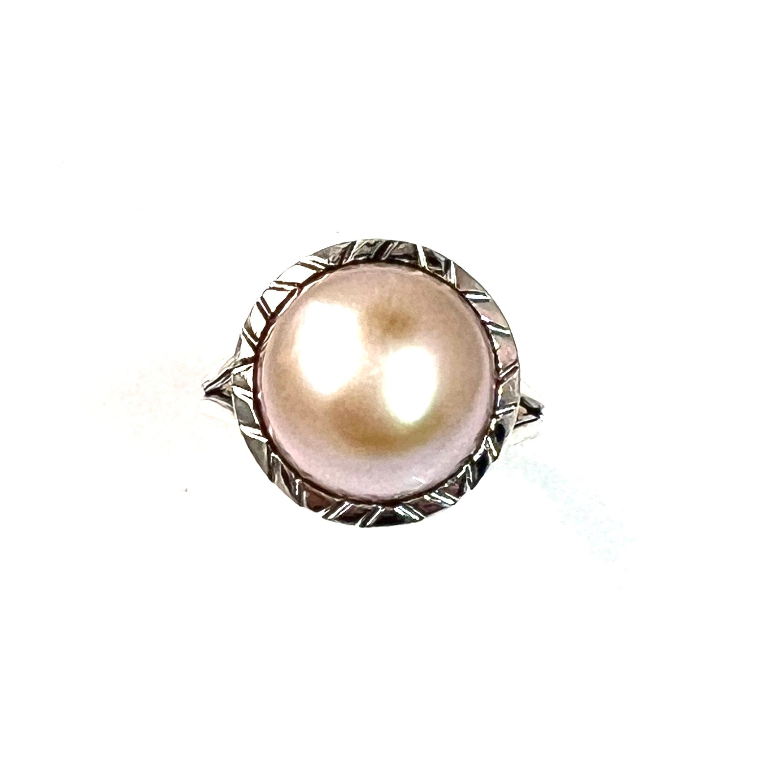 Pink Pearl Sterling Silver Ring - Keja Designs Jewelry