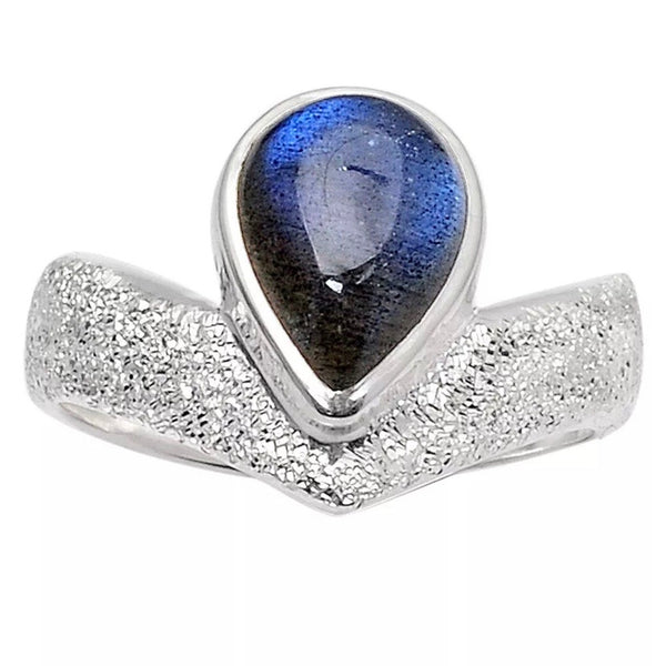 Labradorite Sterling Shimmering alights Ring - Keja Designs Jewelry