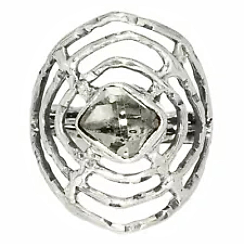 Herkimer Diamond Radiance Sterling Silver Ring - Keja Designs Jewelry