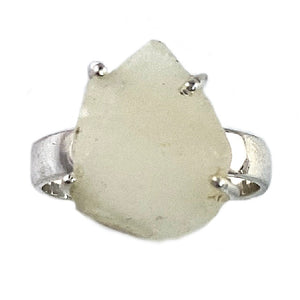 Libyan Desert Glass Meteorite Sterling Silver Ring - Keja Designs Jewelry
