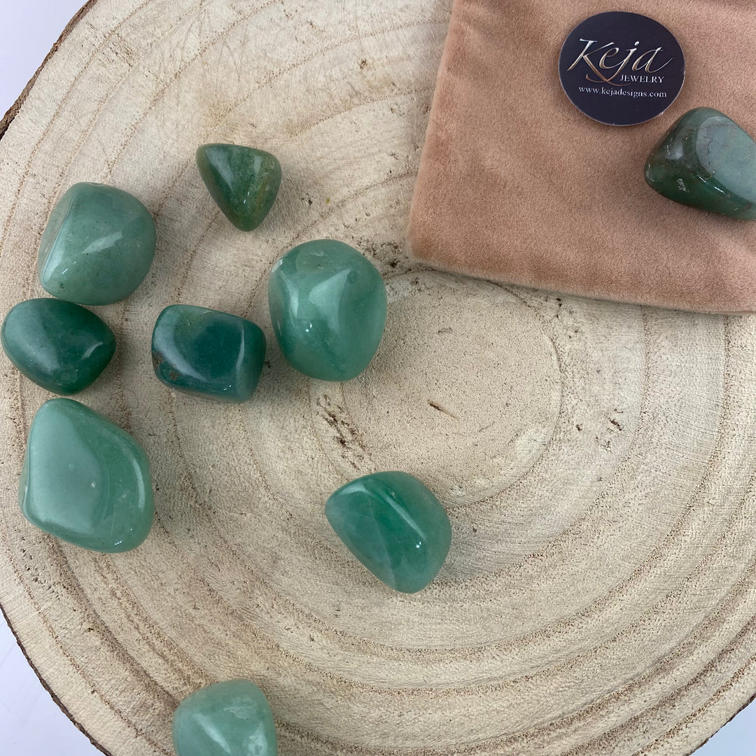 Aventurine Polished Chunk Stones,  Aventurine for Meditation or Crystal Grids - Keja Designs Jewelry