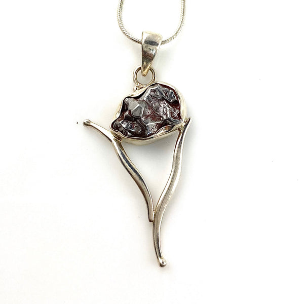 Campo de Cielo Meteorite Sterling Silver Vortex Pendant - Keja Designs Jewelry