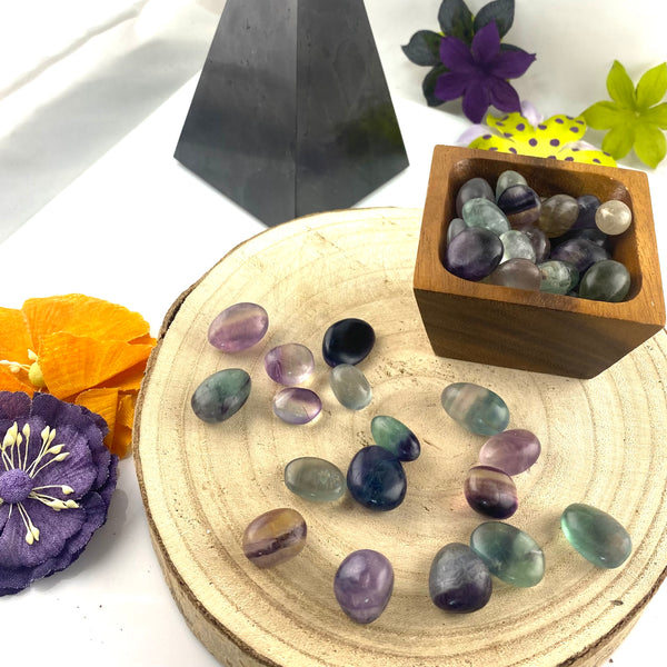 Fluorite Polished Chunk Stones,  Choose Quantity, Fluorite Polished Chunk Stones for Décor or Crystal Grids - Keja Designs Jewelry