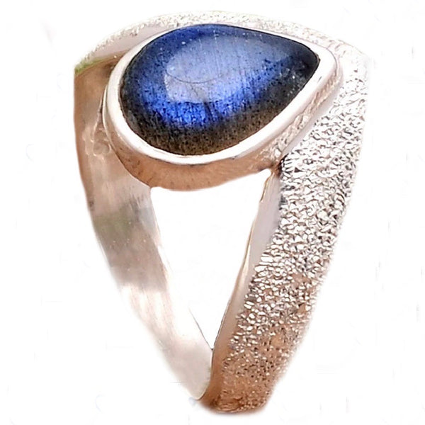 Labradorite Sterling Shimmering alights Ring - Keja Designs Jewelry