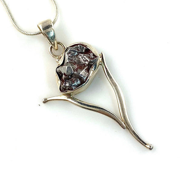Campo de Cielo Meteorite Sterling Silver Vortex Pendant - Keja Designs Jewelry