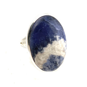 Sodalite Sterling Silver Ring - Keja Designs Jewelry