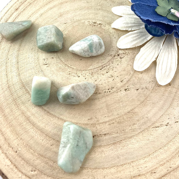 Amazonite Polished Chunk Stones, Choose Quantity, Polished Amazonite for Décor or Crystal Grids - Keja Designs Jewelry