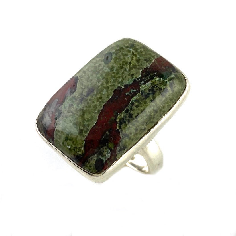 Dragon’s Blood Jasper Sterling Silver Ring - Keja Designs Jewelry