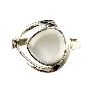 Sri Lanka Moonstone Sterling Silver Ring - Keja Designs Jewelry