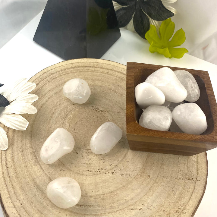 Milky Quartz Polished Chunk Stones, Choose Quantity, Polished Milky Quartz for Décor or Crystal Grids - Keja Designs Jewelry