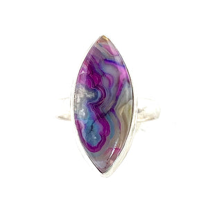 Multi Colored Botswana Agate Sterling Silver Ring - Keja Designs Jewelry