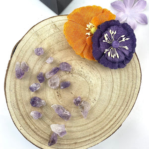 Amethyst Rough Chunk Stones, Choose Quantity, Raw Amethyst for Décor or Crystal Grids - Keja Designs Jewelry