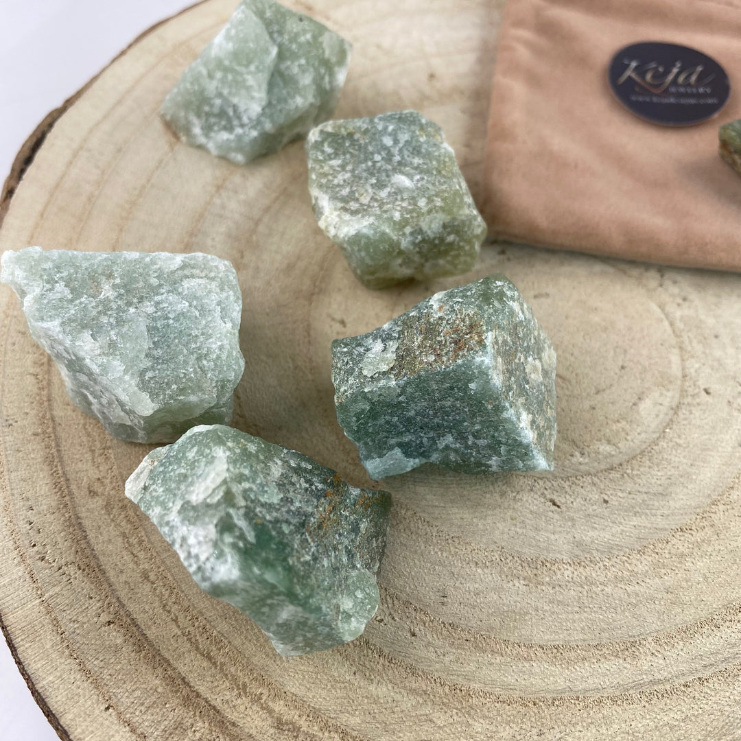 Aventurine Rough Chunk Stones, Aventurine for Meditation or Crystal Grids - Keja Designs Jewelry