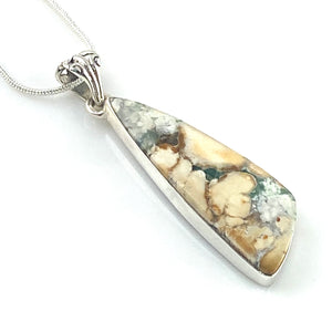 Chrysoprase Sterling Silver Pendant - Keja Designs Jewelry