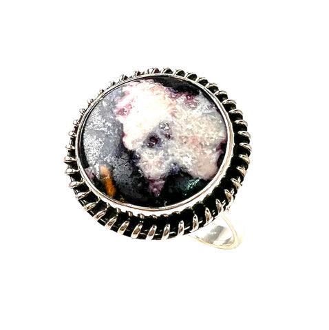 Indian Blanket Jasper Sterling Silver Ring - Keja Designs Jewelry