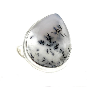 Dendritic Opal Sterling Silver Ring - Keja Designs Jewelry