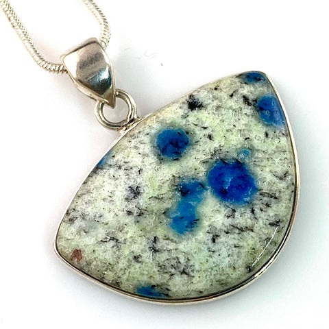 K2 Azurite Sterling Silver Pendant - Keja Designs Jewelry