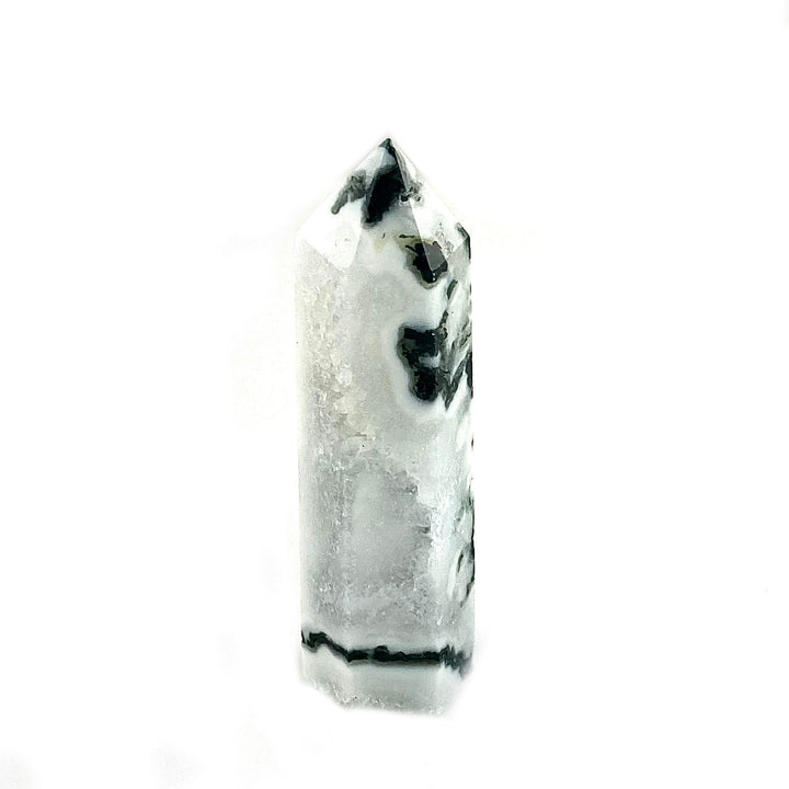 Natural Moss Agate Crystal Tower Obelisks, Healing Crystals, miss Agate for Décor - Keja Designs Jewelry