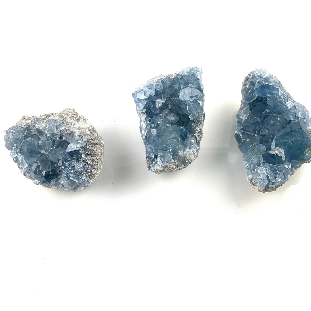 Celesite Geode Stones Healing Crystals, for Meditation, Décor or Crystal Grids - Keja Designs Jewelry