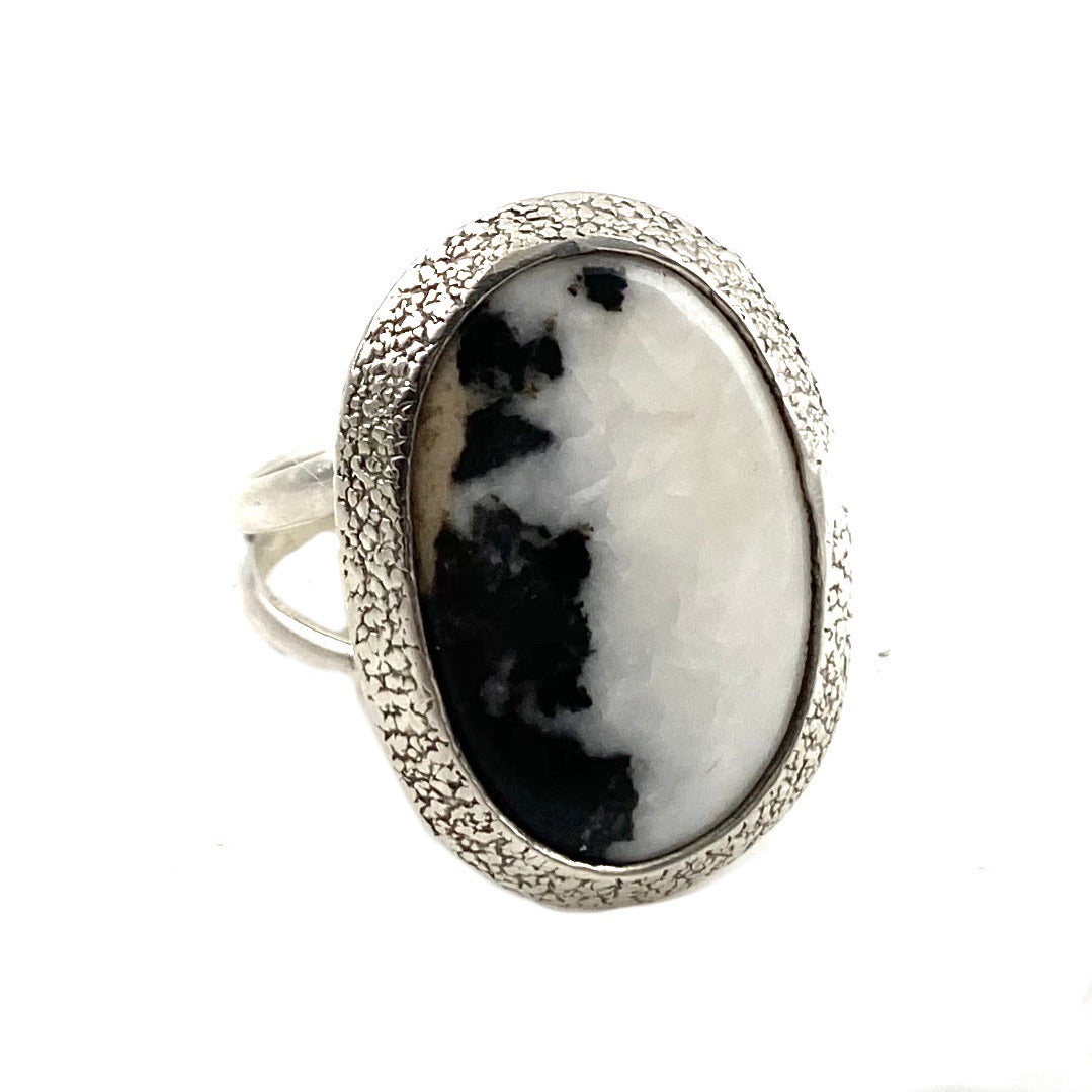 White Buffalo Sterling Silver Ring - Keja Designs Jewelry