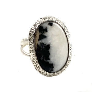 White Buffalo Sterling Silver Ring - Keja Designs Jewelry