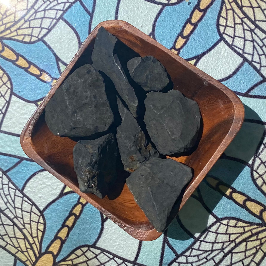 Elite Shungite Rough Stones, Choose Size, Elite Shungite for Décor or Crystal Grids - Keja Designs Jewelry