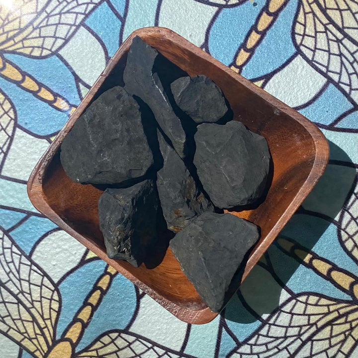 Elite Shungite Rough Stones, Choose Size, Elite Shungite for Décor or Crystal Grids - Keja Designs Jewelry
