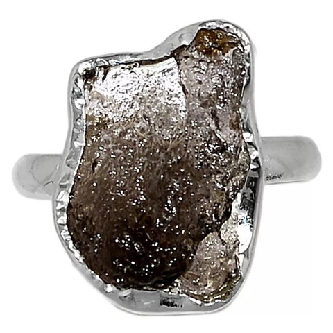 Saffordite Sterling Silver Slice Ring - Keja Designs Jewelry