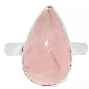 Rose Quartz - Pretty in Pink - Sterling Silver Ring - Keja Designs Jewelry
