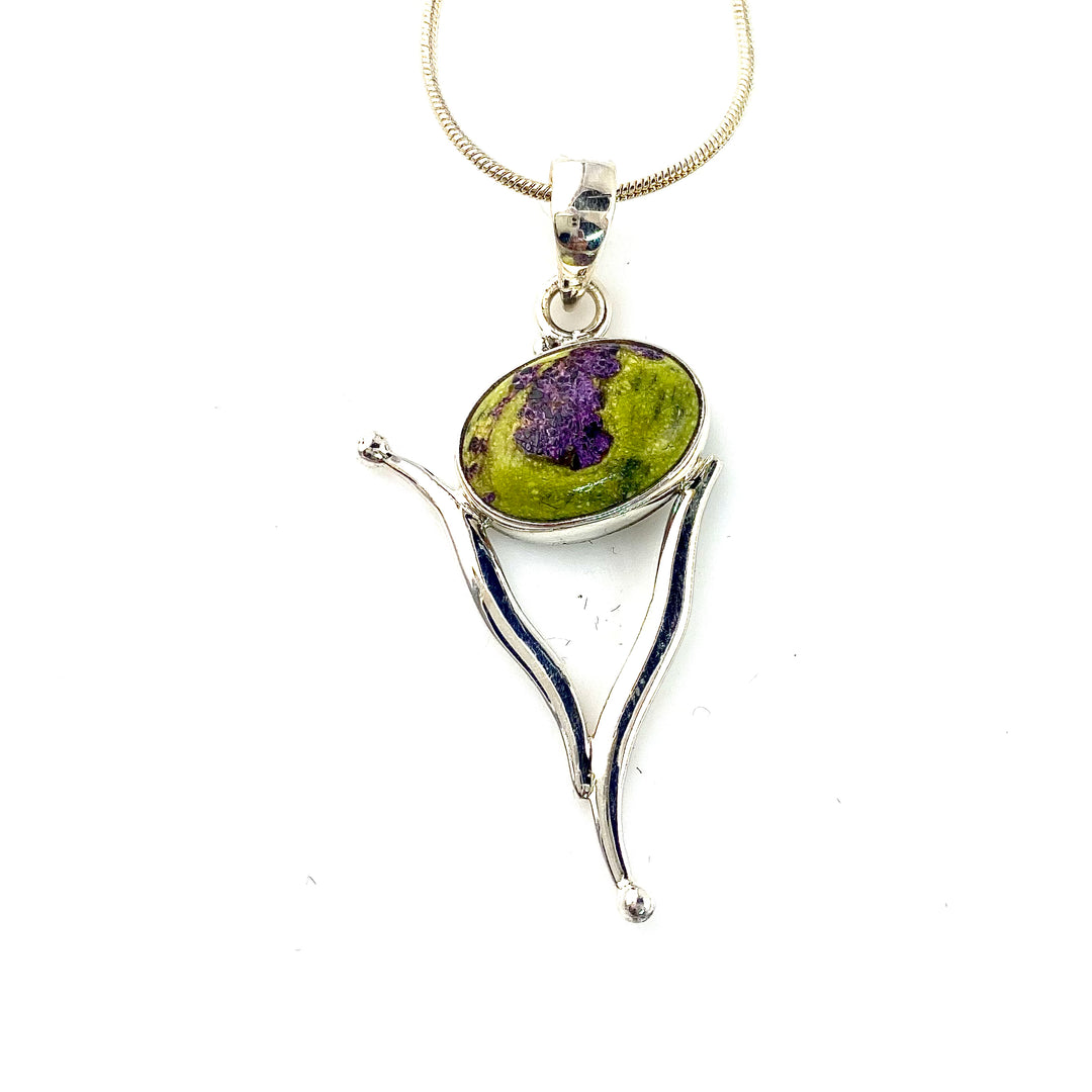 Atlantisite Sterling Silver Vortex Pendant - Keja Designs Jewelry