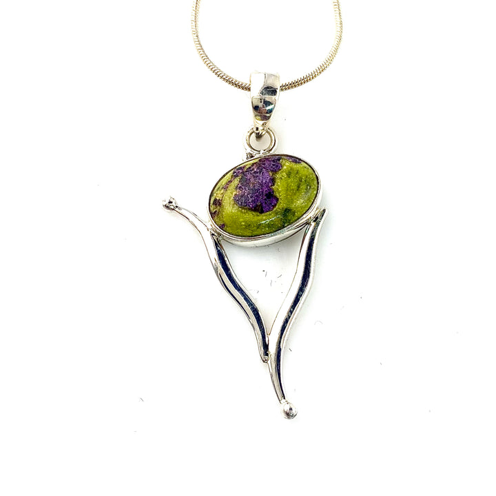 Atlantisite Sterling Silver Vortex Pendant - Keja Designs Jewelry