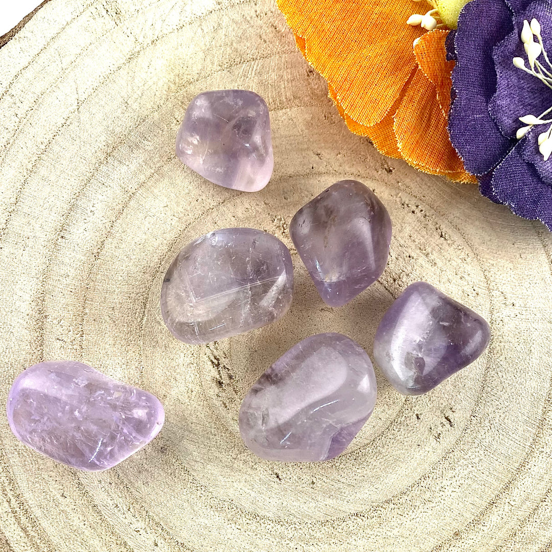 Amethyst Polished Chunk Stones, Choose Quantity, Polished Amethyst for Décor or Crystal Grids - Keja Designs Jewelry
