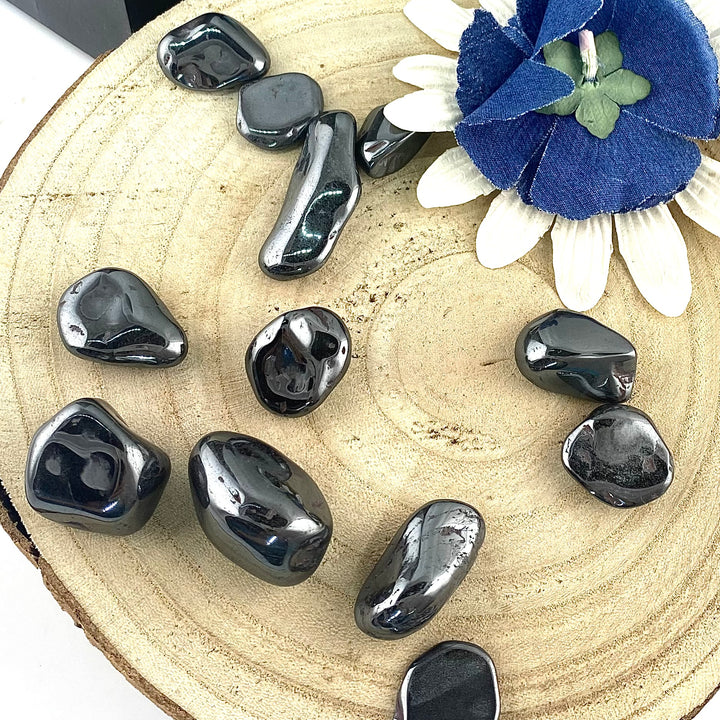 Hematite Polished Chunk Stones, Choose Quantity, Polished Hematite for Décor or Crystal Grids - Keja Designs Jewelry