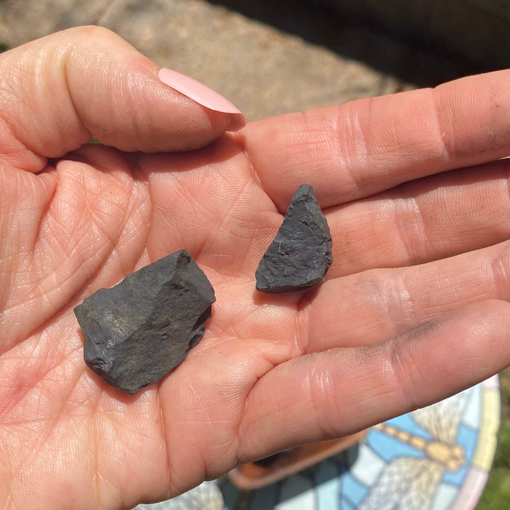 Elite Shungite Rough Stones, Choose Size, Elite Shungite for Décor or Crystal Grids - Keja Designs Jewelry