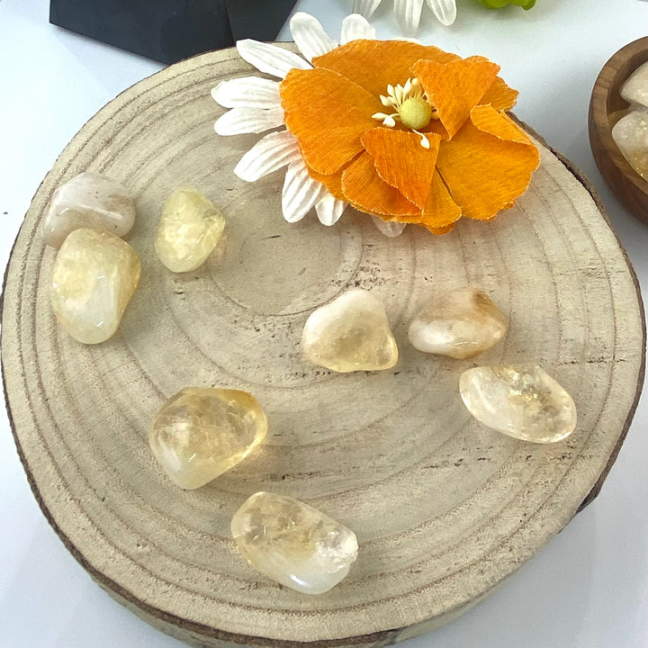 Citrine Polished Chunk Stones, Choose Quantity, Citrine for Décor or Crystal Grids - Keja Designs Jewelry