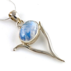 Moonstone Sterling Silver Vortex Pendant - Keja Designs Jewelry