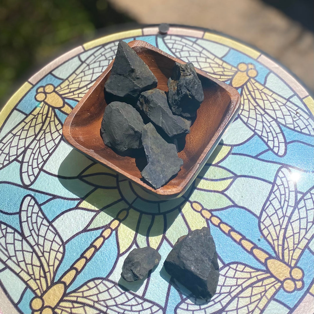 Elite Shungite Rough Stones, Choose Size, Elite Shungite for Décor or Crystal Grids - Keja Designs Jewelry