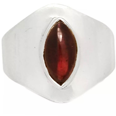 Garnet Marquise Sterling Silver Ring - Keja Designs Jewelry